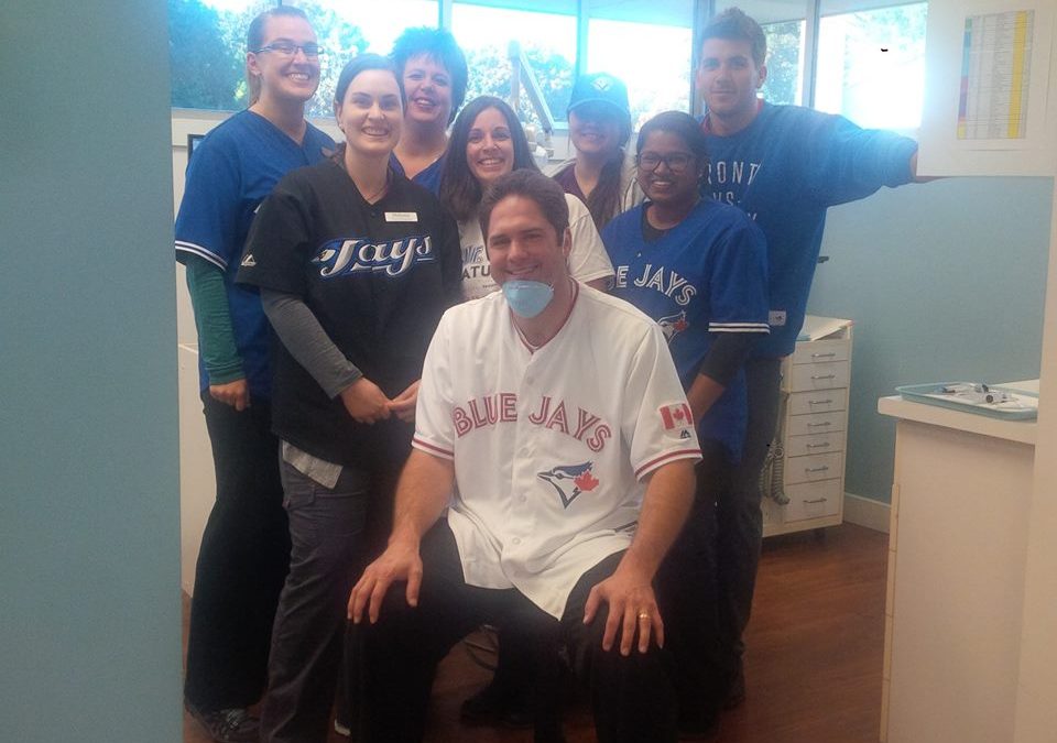 Spirit Day at the Office! Let’s Go Blue Jay’s!